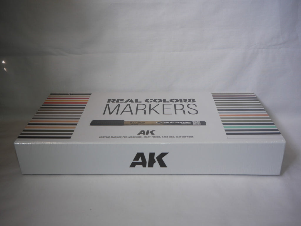 AK Interactive Real Color Acrylic Markers Special Deluxe 34 Piece Box Set - RCM150
