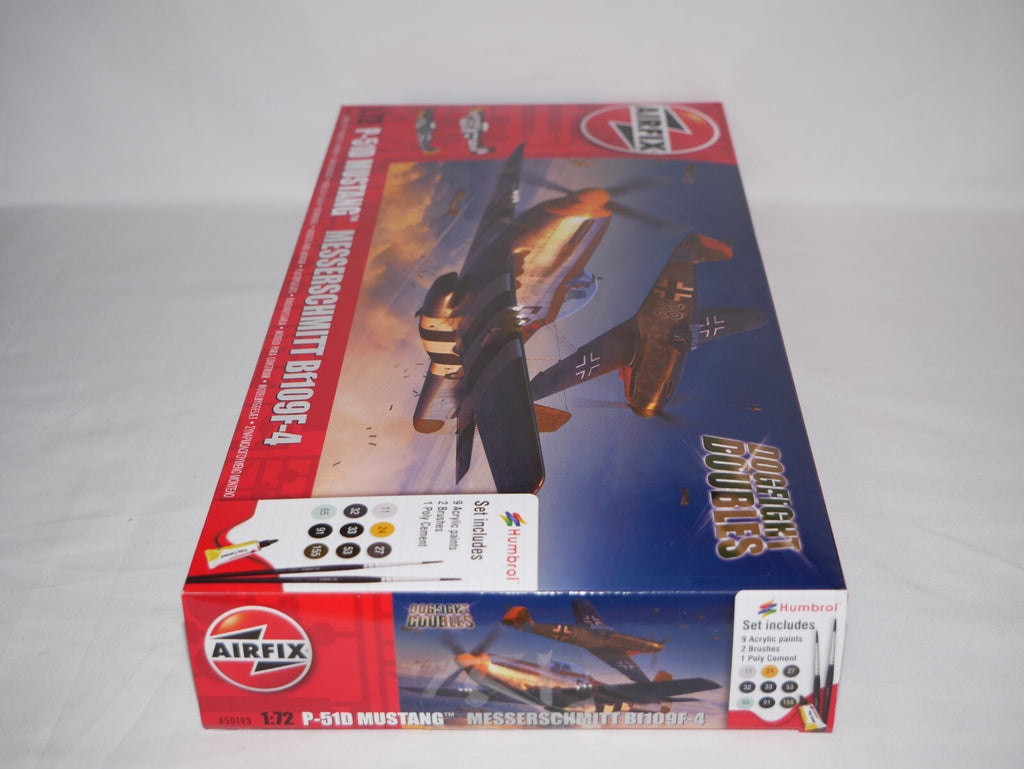 Airfix 1:72 Scale Dogfight Doubles P-51 Mustang Vs Messerschmitt Bf109F-4 A50193