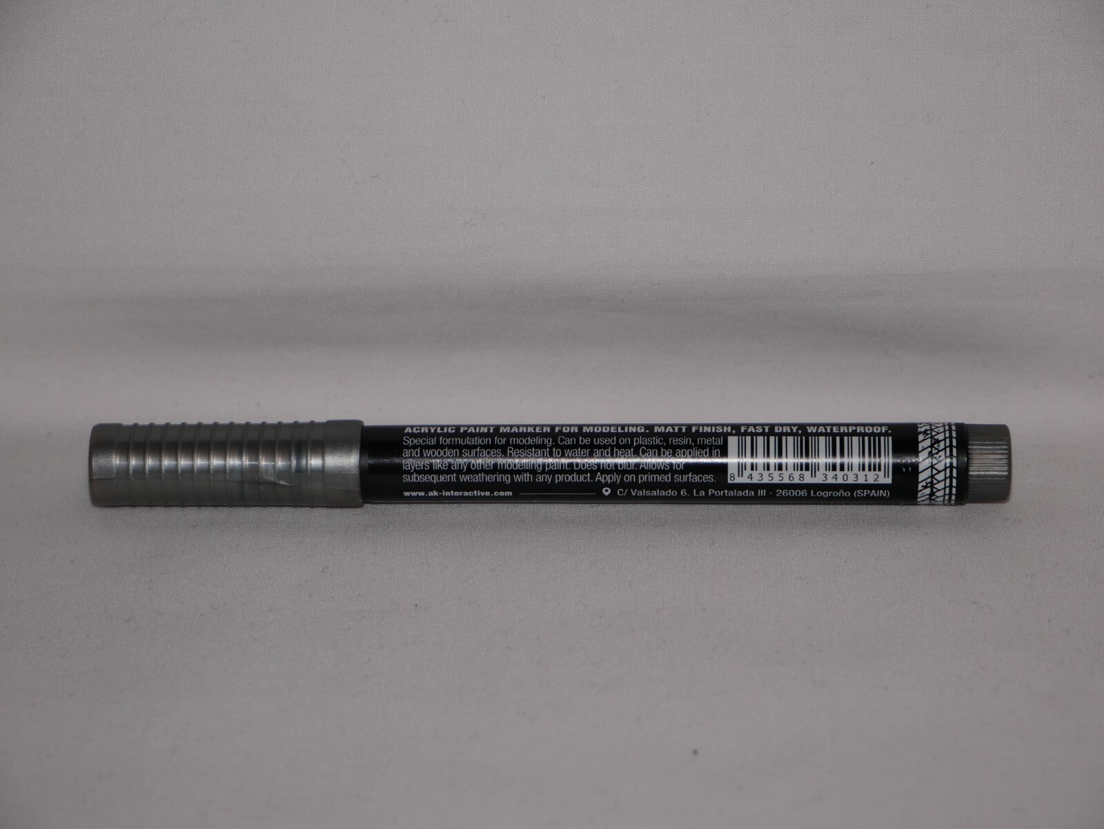 AK Interactive Real Colors Acrylic Fast Drying Marker Pens Gun Metal - RCM032