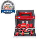 Burago 1:43 Scuderia Ferrari Formula One Team L.Hamilton Pit Pass Diorma Playset - #18-36865H