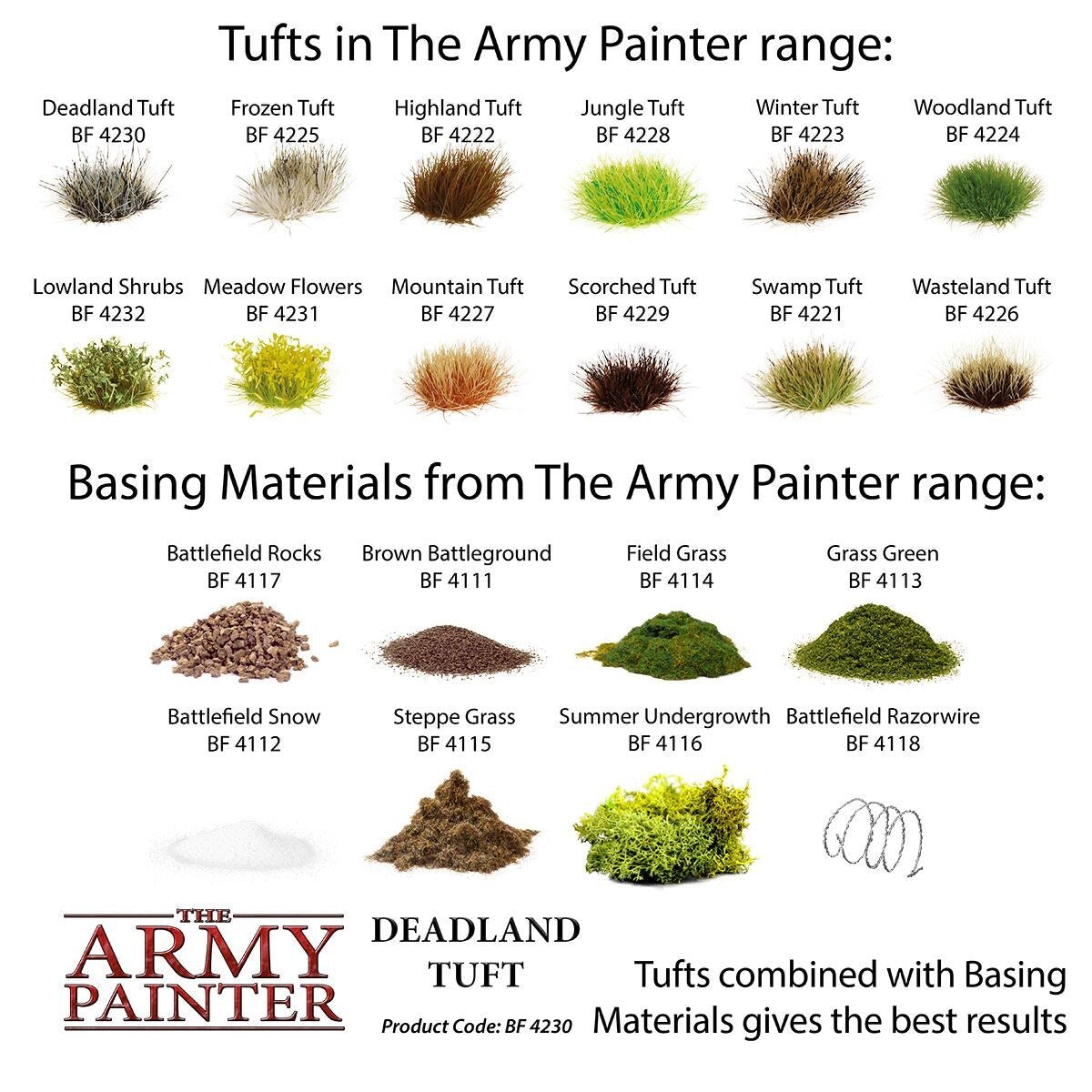 The Army Painter Battlefields Deadland Tufts For Wargaming (77) Per Pack BF4230