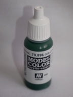 Vallejo Model Color Extra Dark Green Acrylic 17ml/0.57 fl oz Dropper - 70.896