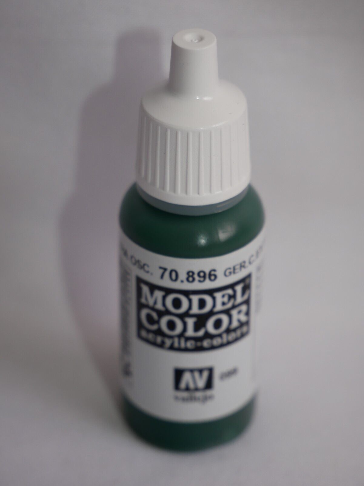 Vallejo Model Color Extra Dark Green Acrylic 17ml/0.57 fl oz Dropper - 70.896