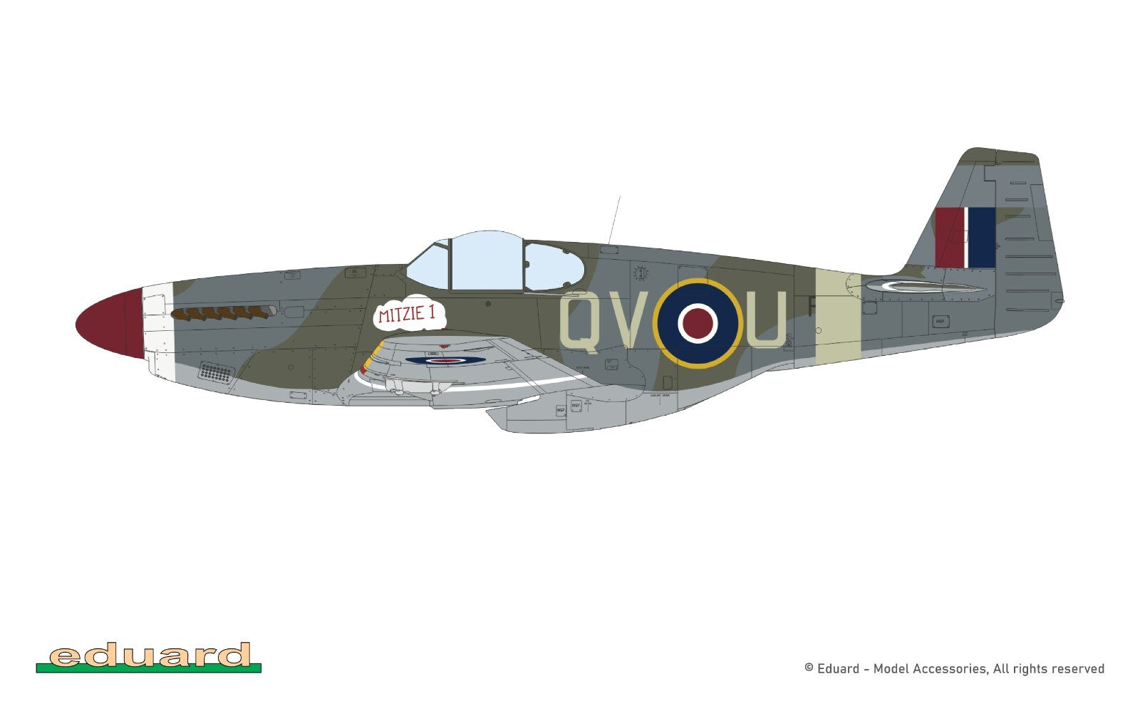 Eduard 1:48 Scale North American Mustang Mk.III ProfiPACK Edition Kit - 82109