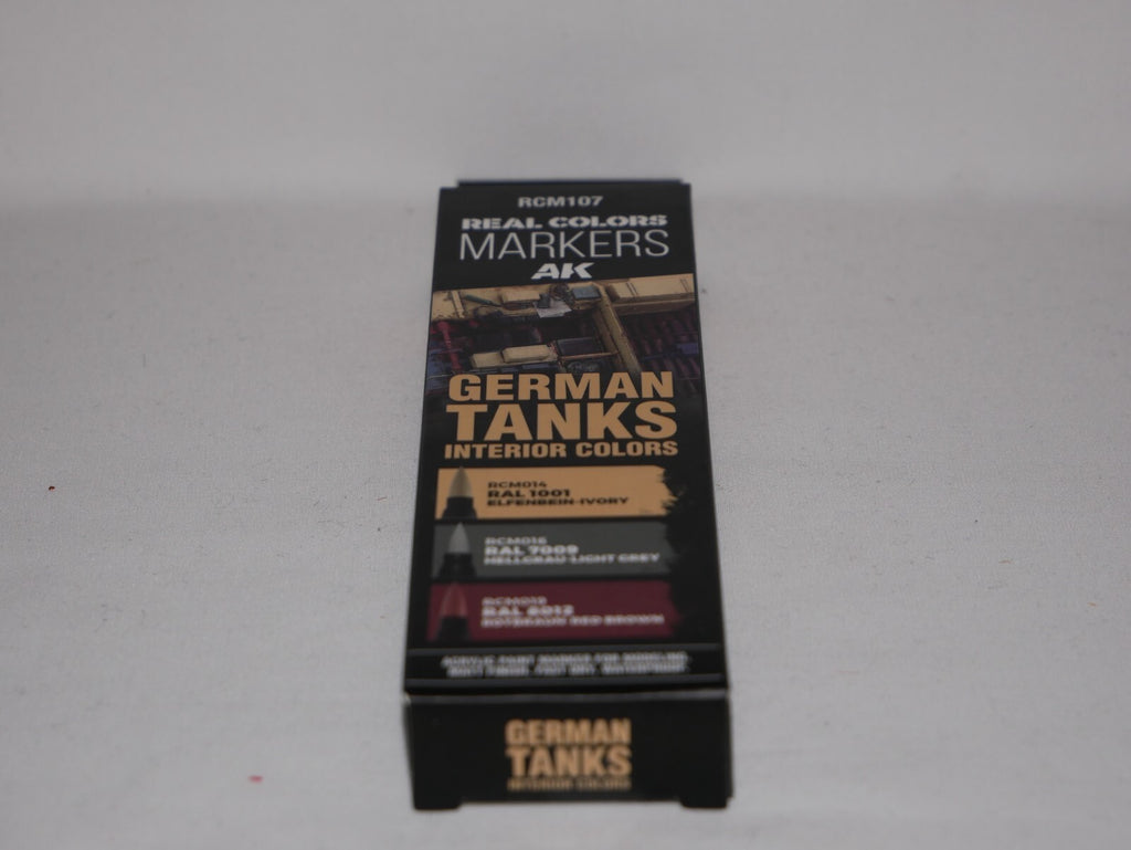 AK Interactive Real Color Acrylic Markers German Tanks 3 Piece Pen Set - RCM107