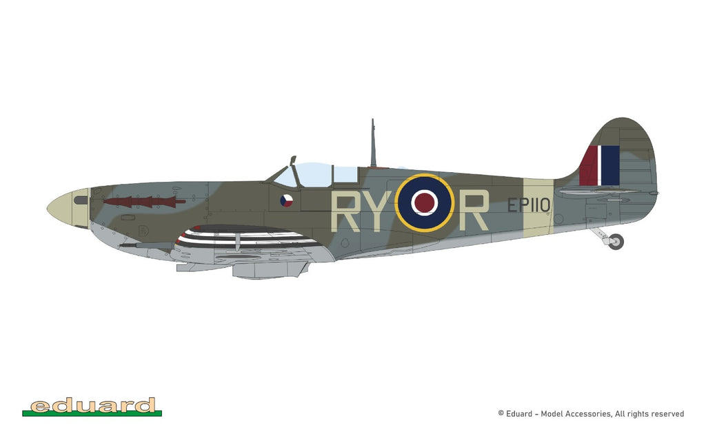 Eduard 1:72 Scale WWII Supermarine Spitfire Mk.Vb Mid ProfiPACK Edition - 70206