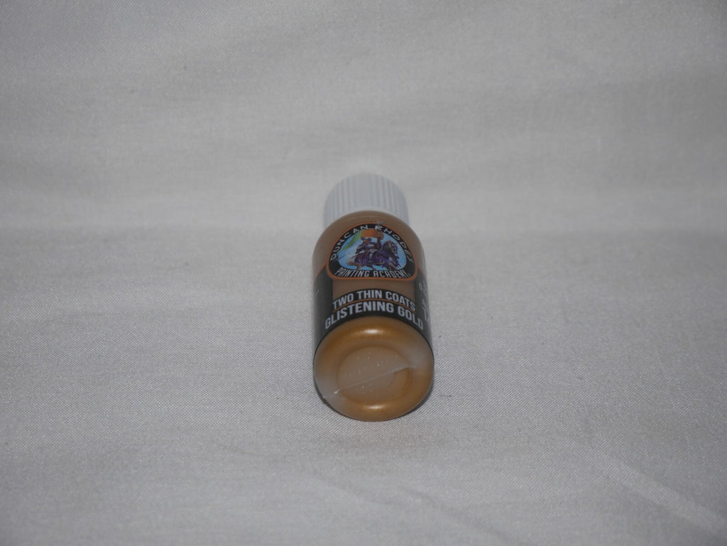 Duncan Rhodes Painting Academy Two Thin Coats Glistening Gold 15ml Dropper 10045
