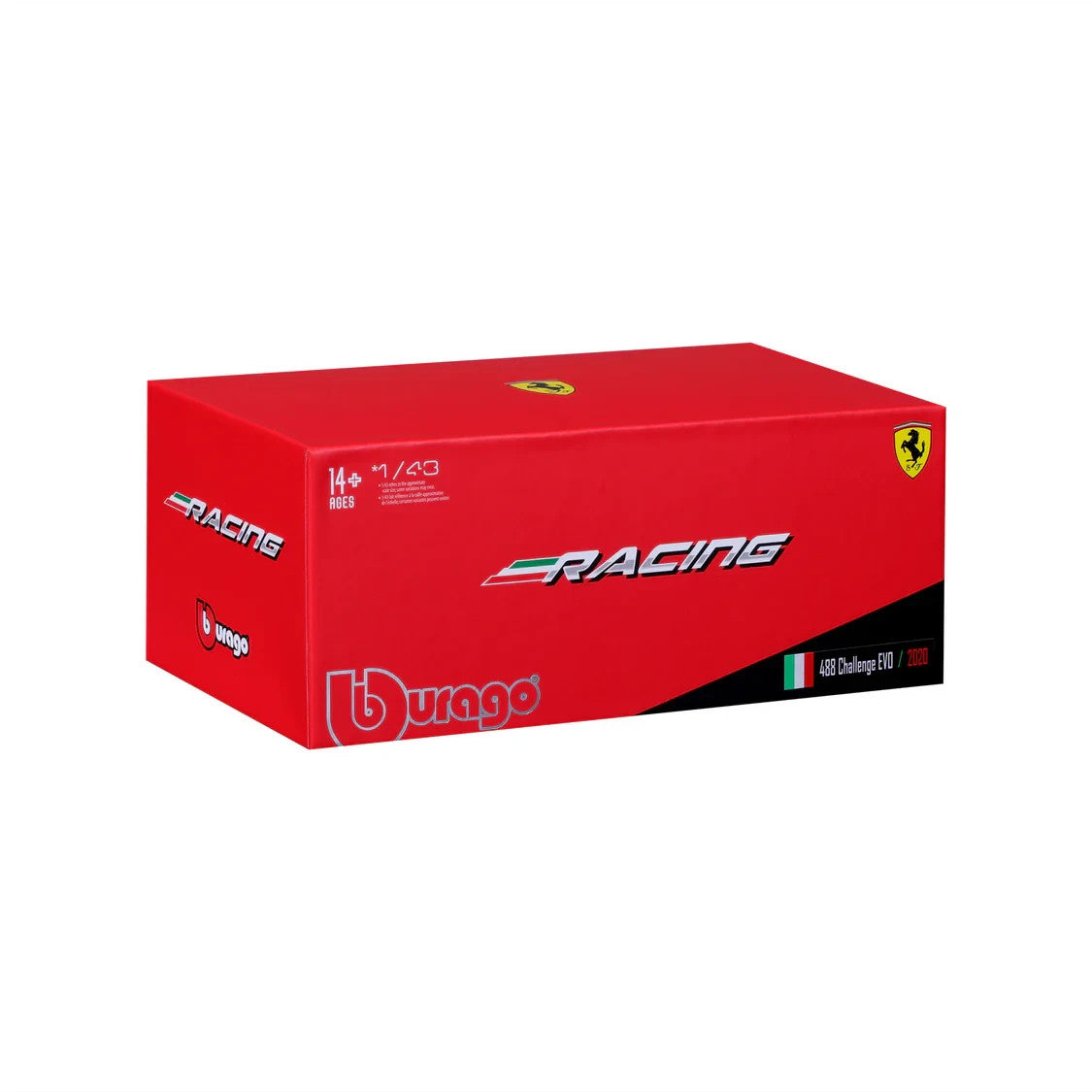 Burago 1:43 Scale Ferrari Racing 488 Challenge Evo Track Race Car 2020 #18-36309