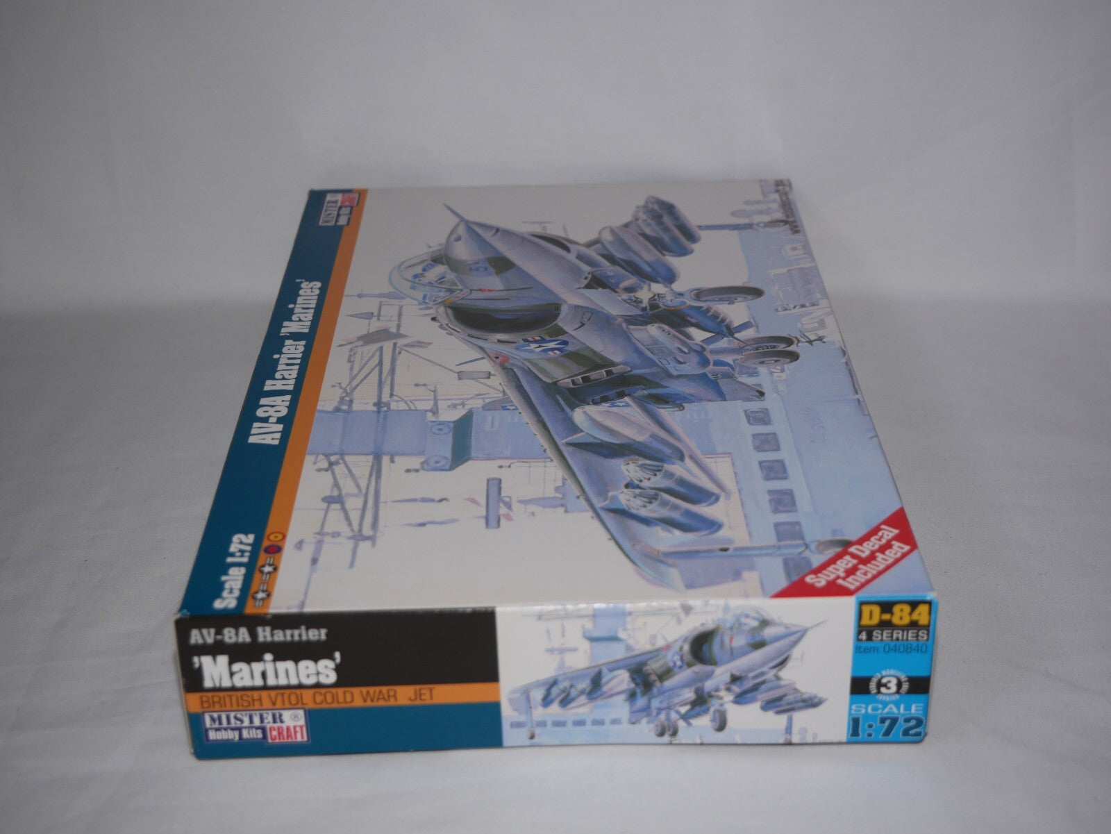 MisterCraft Hobby Kits 1:72 Scale (D-84) AV-8A Harrier Jet 'Marines II' - 040840