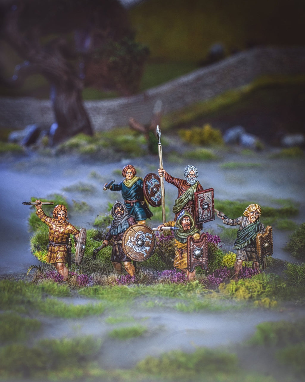Victrix Warriors Of The Dark Ages 28mm Hard Plastic Scots/Picts Warriors - VXDA019