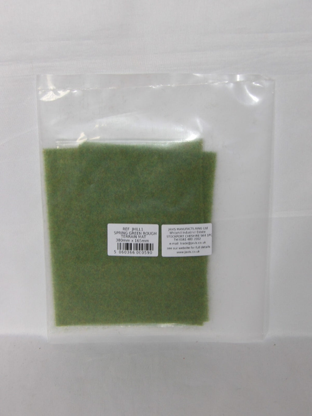Javis "Countryside" Scenics Spring Green Rough Terrain Mat 380mm x 165mm JHILL1