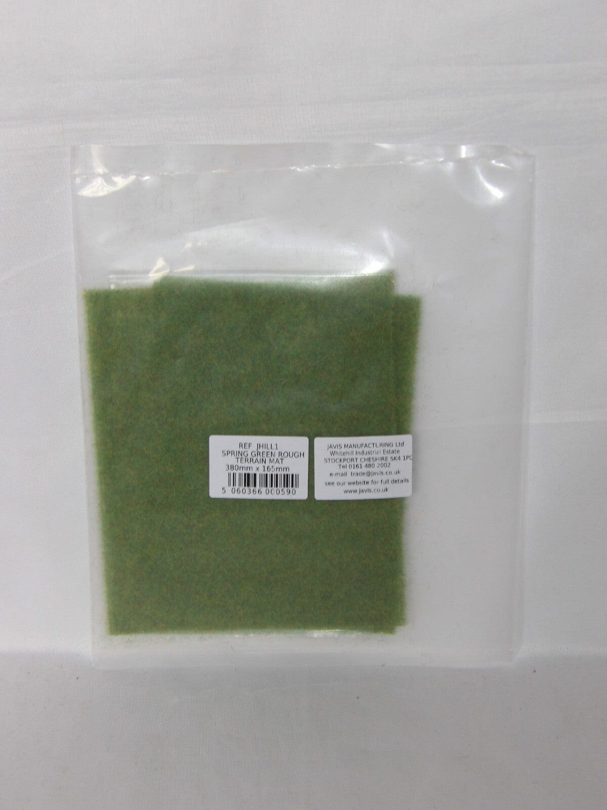 Javis "Countryside" Scenics Spring Green Rough Terrain Mat 380mm x 165mm JHILL1
