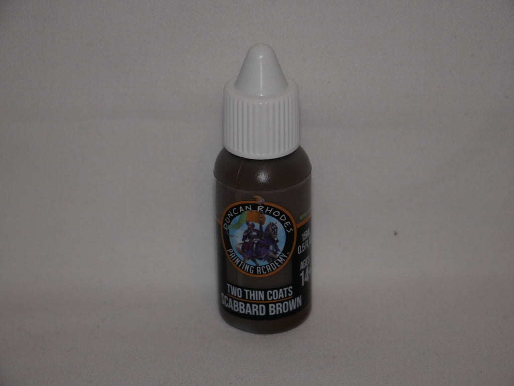 Duncan Rhodes Painting Academy Two Thin Coats Scabbard Brown 15ml Bottle - 10154