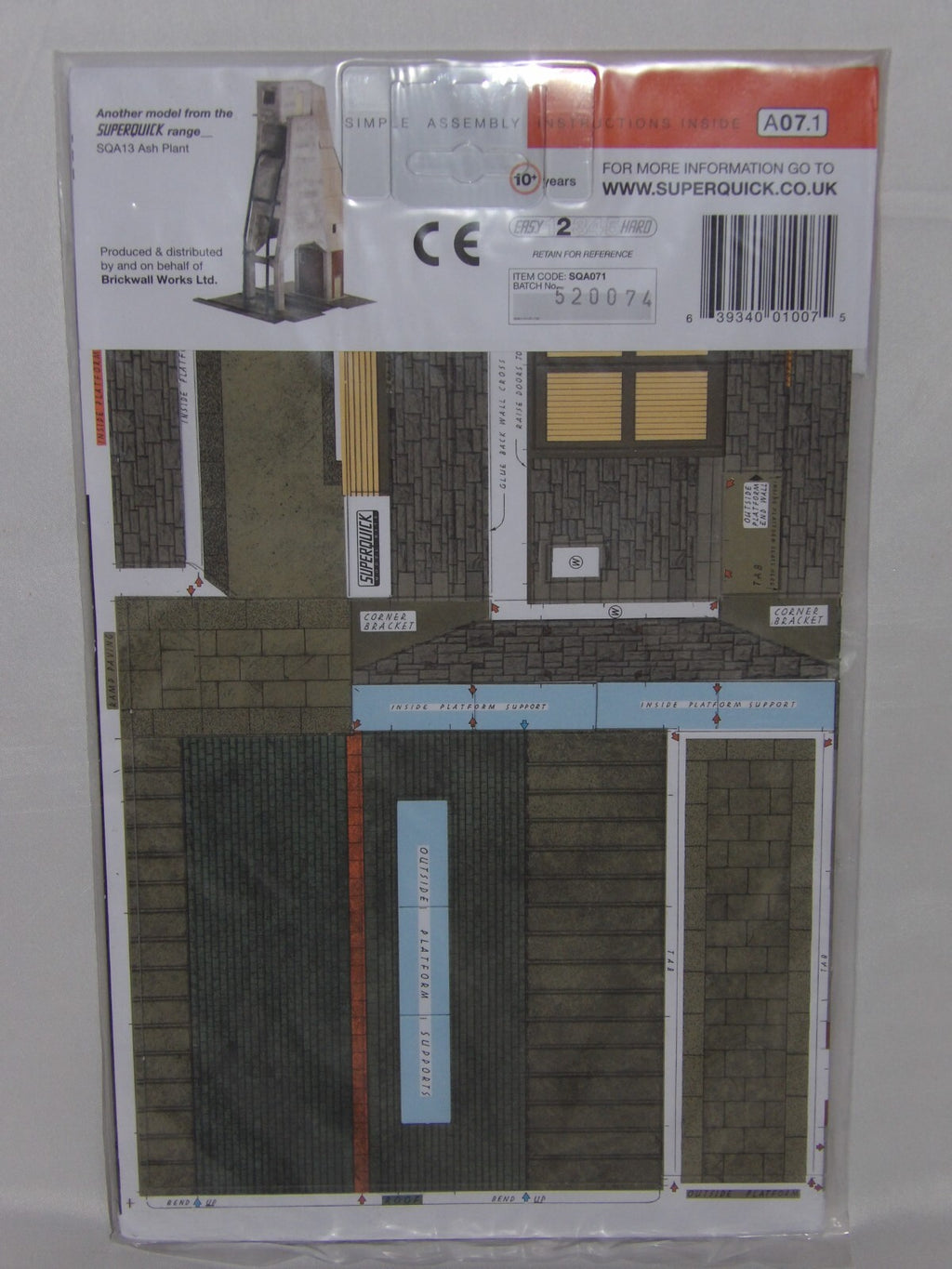 Superquick Kits 1:76 Scale Stone Goods Depot Scaled For OO & HO - SQA7.1