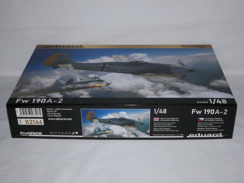 Eduard 1:48 Scale Plastic Kits Focke-Wulf Fw 190A-2 ProfiPACK Edition - 82146