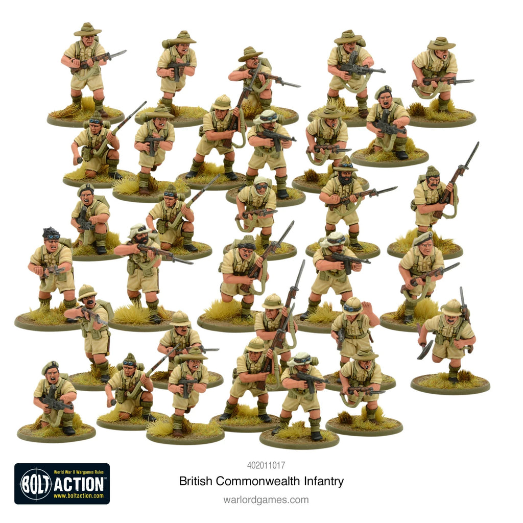 Warlord Games Bolt Action 1:56 Scale British Commonwealth Infantry - 402011017