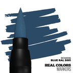 AK Interactive Real Colors Acrylic Fast Dry Marker Pens Blue RAL 5001 - RCM006