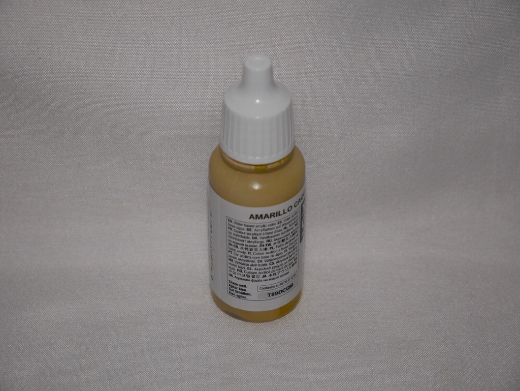 Vallejo Model Color Buff Acrylic 17ml/0.57 fl oz Dropper Bottle 70.976