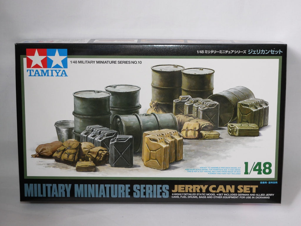 Tamiya Military Miniatures Series (No. 10 ) 1:48 Scale Jerry Cans Set - 32510
