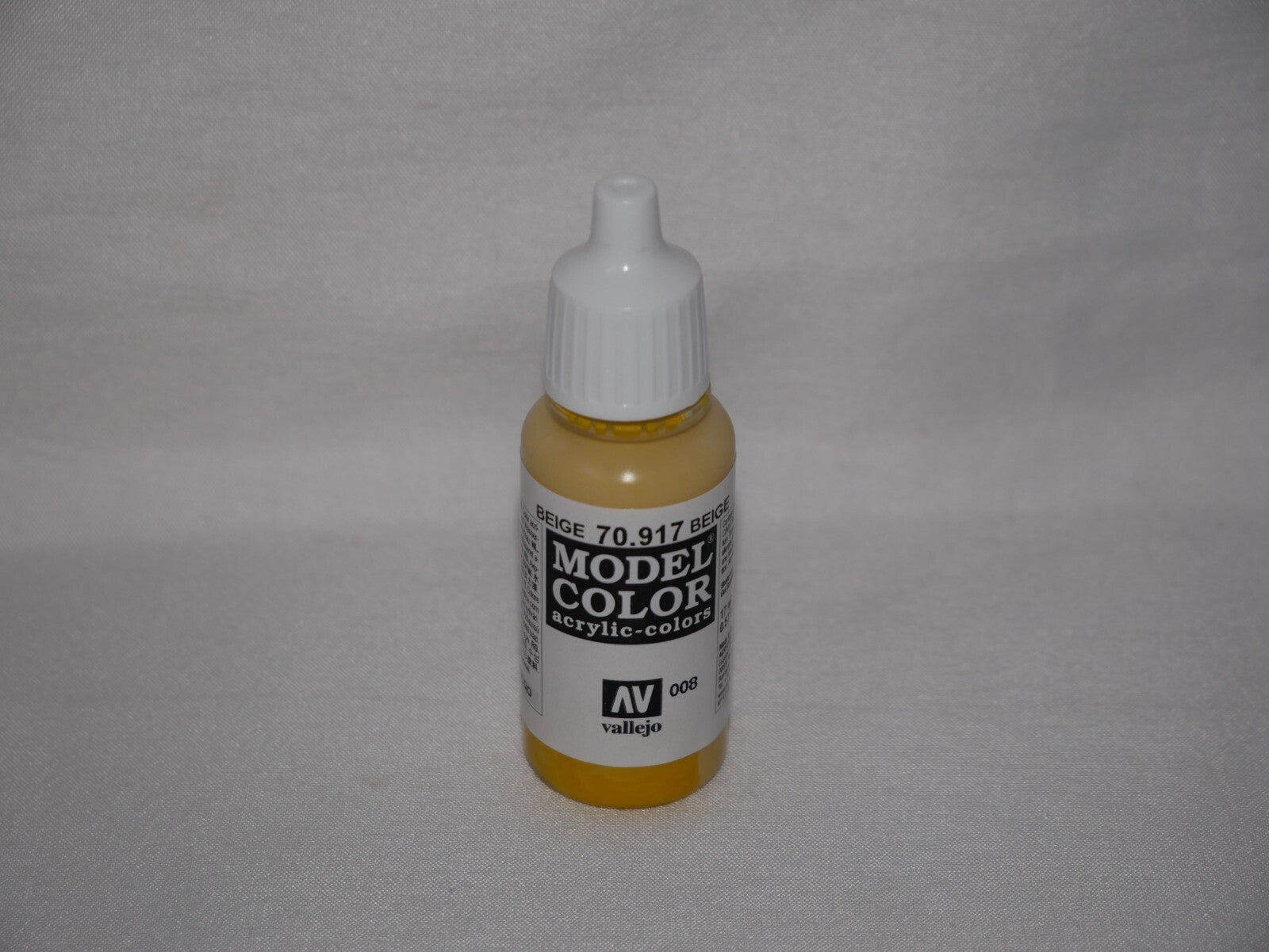 Vallejo Model Color Beige Acrylic 17ml/0.57 fl oz Dropper Bottle - 70.917