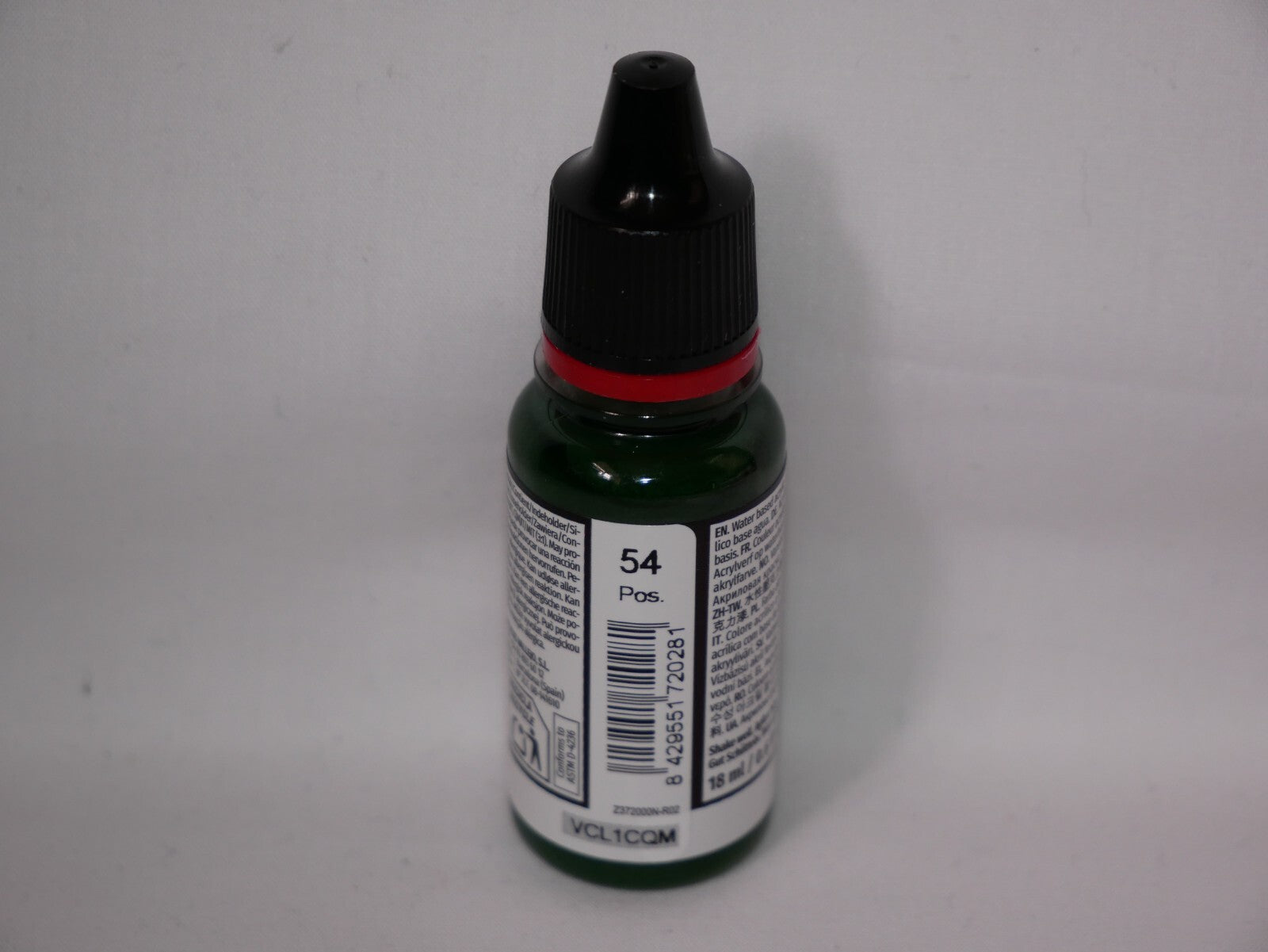 Vallejo Game Color Acrylic Range Dark Green 18ml/0.6 fl oz Dropper Bottle 72.028