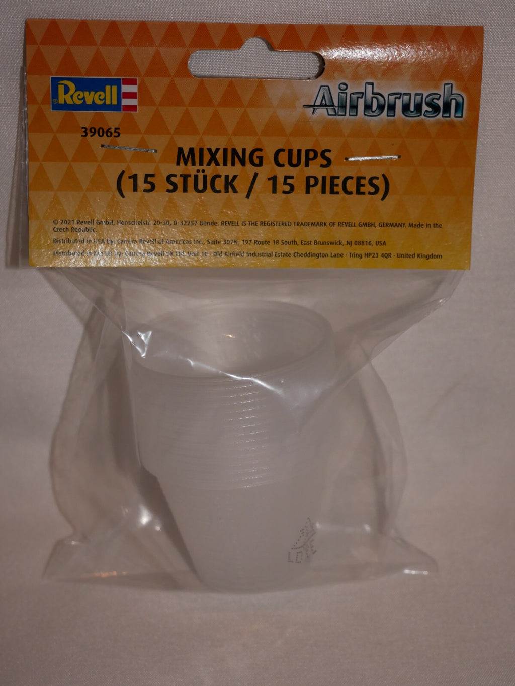 Revell 30ml Airbrush Mixing Cups (15 pcs) For Model Making & Painting - 39065