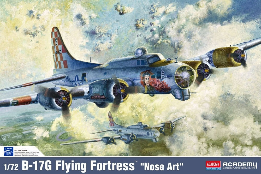 Academy Hobby Model Kits 1:72 Scale Boeing B-17 Flying Fortress "Nose Art" - 12414