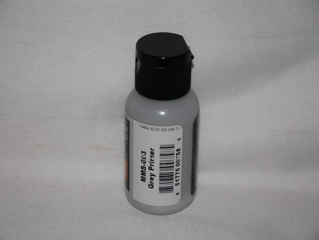 Mission Models Premium Hobby Paints Grey Primer 30ml / 1 fl oz Bottle MMS - 003