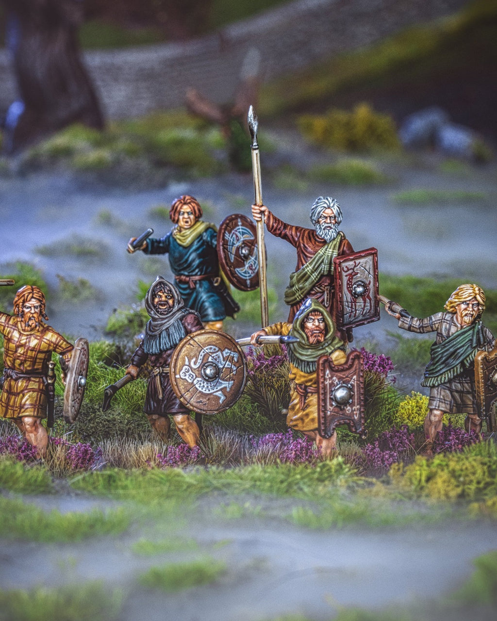 Victrix Warriors Of The Dark Ages 28mm Hard Plastic Scots/Picts Warriors - VXDA019