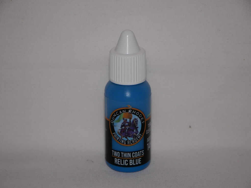 Duncan Rhodes Painting Academy Two Thin Coats Range Relic Blue 15ml Bottle 10143