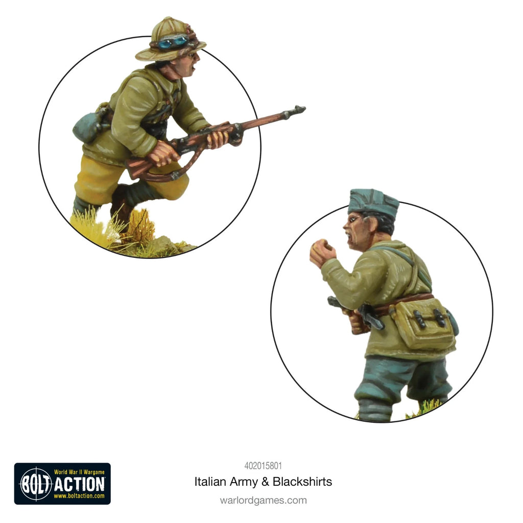 Warlord Games Bolt Action 1:56 Scale WWII Italian Army & Blackshirts - 402015801