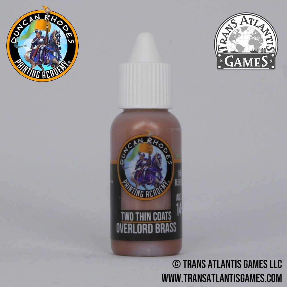 Duncan Rhodes Painting Academy 'Two Thin Coats' Overlord Brass 15ml Bottle 10109
