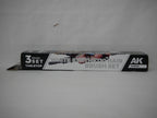 AK Interactive Tabletop Synthetic 3 Piece Miniature Painting Brush Set - AKB102