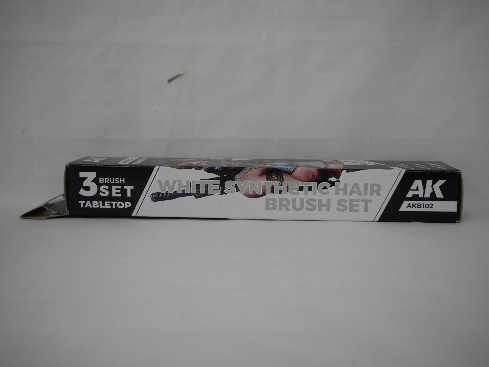 AK Interactive Tabletop Synthetic 3 Piece Miniature Painting Brush Set - AKB102