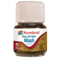Humbrol Scale Model Enamel Gloss Oil Stain Wash 28ml Glass Jar Bottle - AV0209