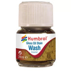 Humbrol Scale Model Enamel Gloss Oil Stain Wash 28ml Glass Jar Bottle - AV0209