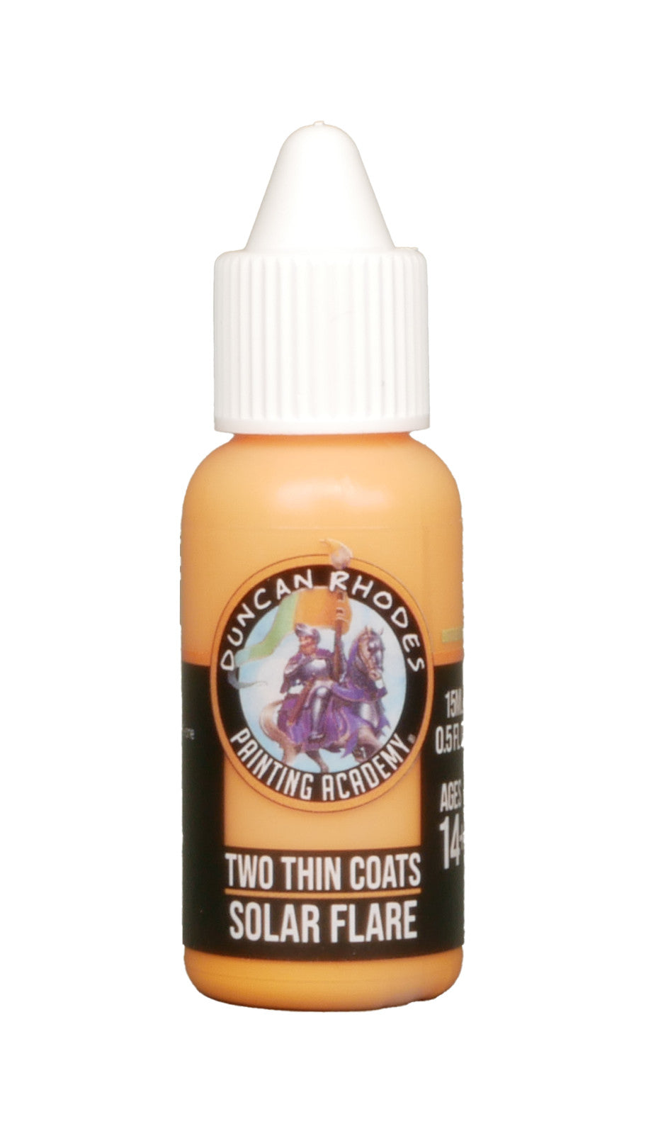 Duncan Rhodes Painting Academy Two Thin Coats Solar Flare 15ml Bottle - 10159