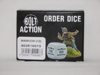 Warlord Games Bolt Action 1:56 Scale 12 Maroon Coloured Order Dice - (402616015)