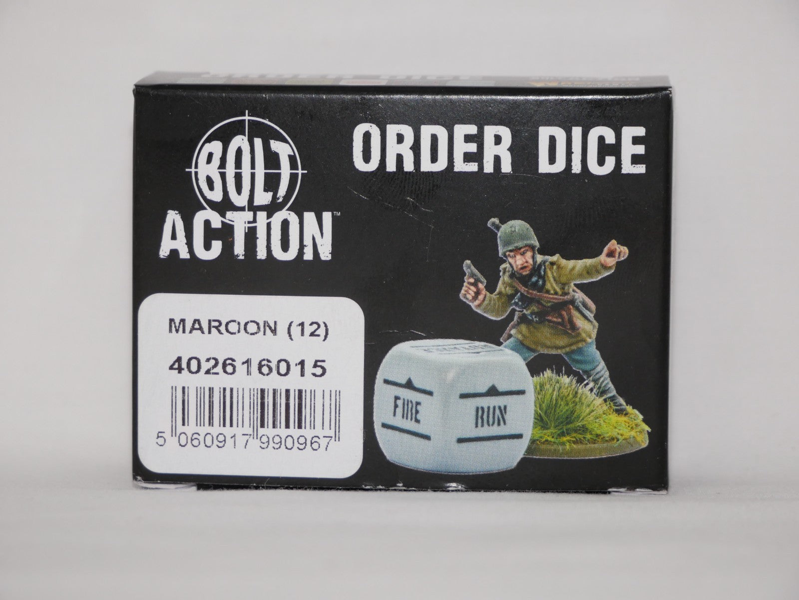 Warlord Games Bolt Action 1:56 Scale 12 Maroon Coloured Order Dice - (402616015)