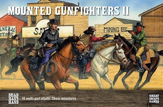 Great Escape Games Dead Mans Hand 28mm Mounted Gunfighters II The Ladies DMHP005