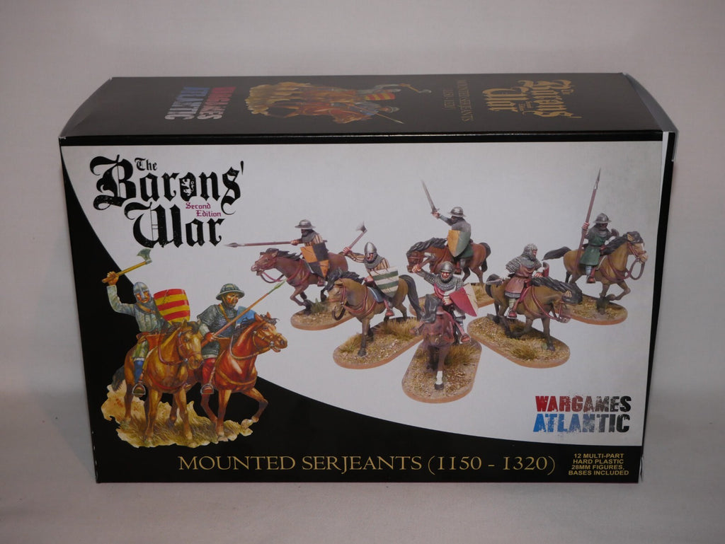 Wargames Atlantic The Barons' War 28mm Mounted Serjeants (1150-1320) - WAAAC005