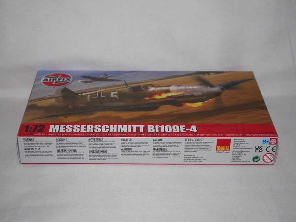 Airfix 1:72 WW2 Messerschmutt Bf109E-4 Plastic Model Kit Skill Level 1 - A01008B