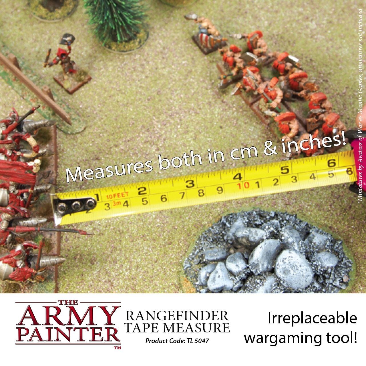 The Army Painter Rangefinder 3m Tape Measure For Table Top Wargaming TL5047