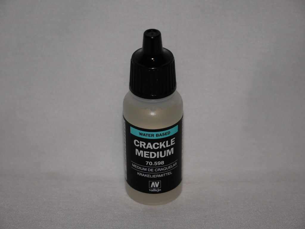 Vallejo Auxiliary Products Crackle Medium 17ml/0.57 fl oz Dropper Bottle 70.598