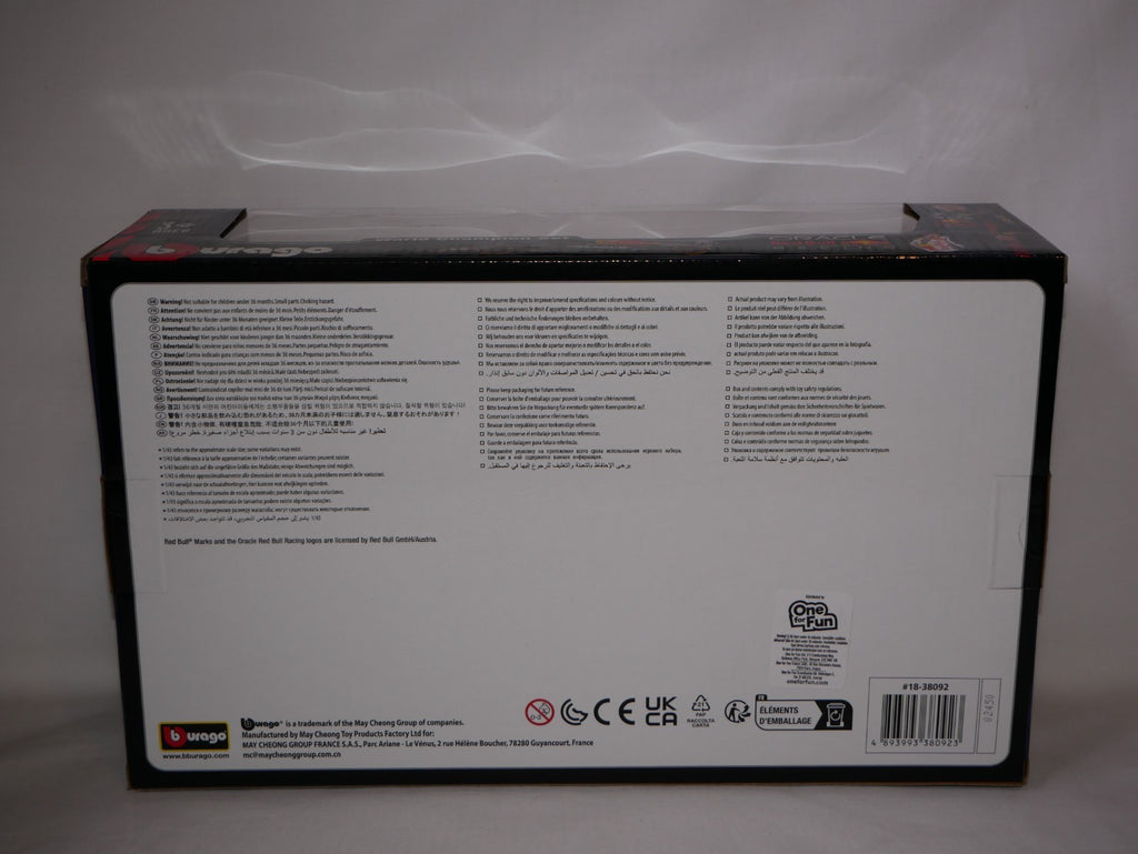 Burago 1:43 Oracle Redbull Racing Max Verstappen Champion 4 Car Set - #18-38092