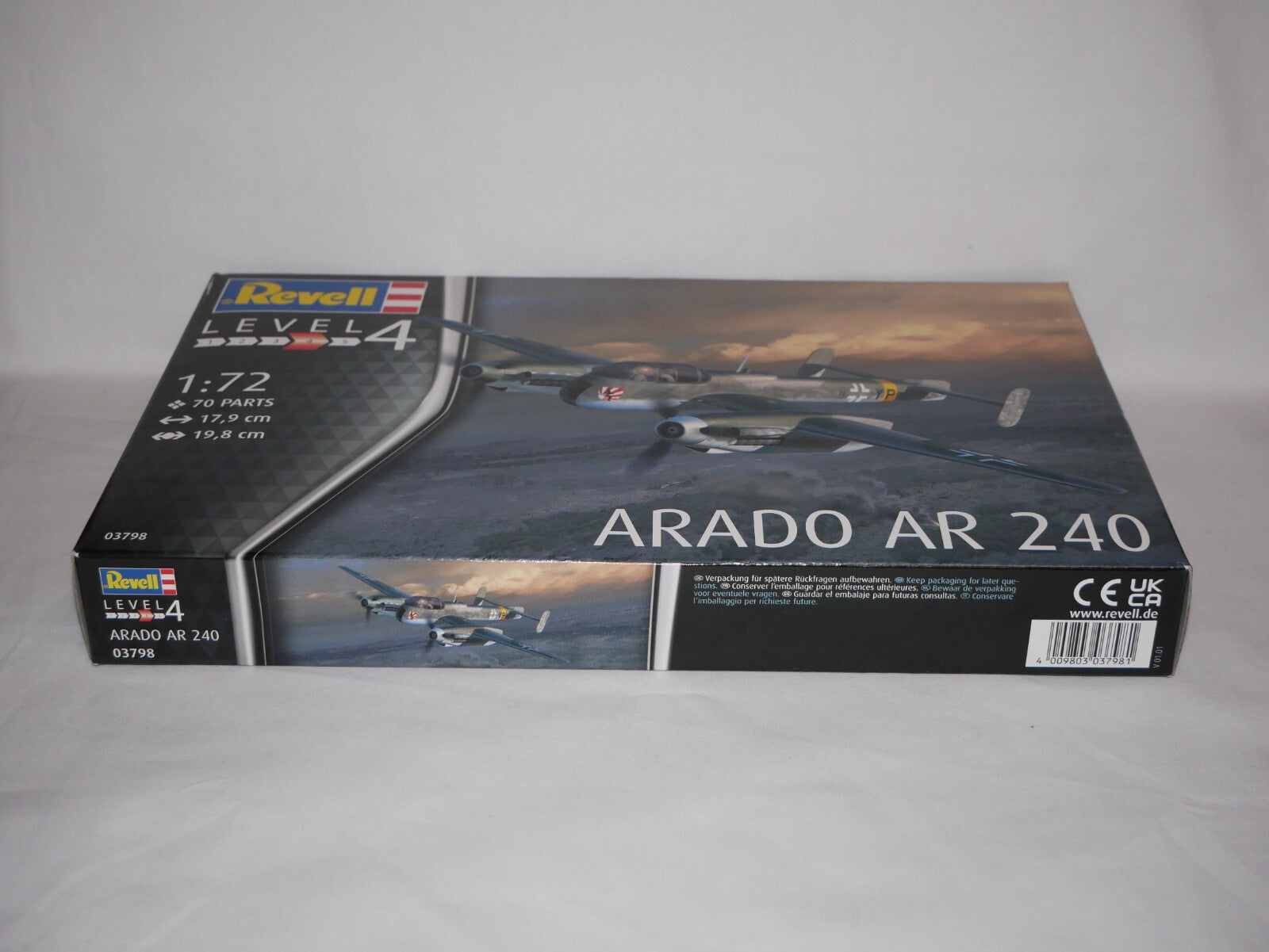 Revell 1:72 Scale WWII Arado AR 240 Model Aircraft Kit Skill Level 4 - 03798