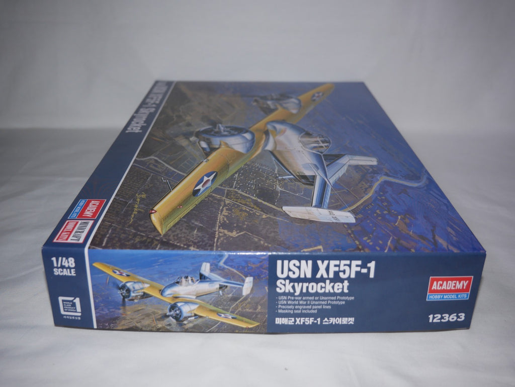 Academy 1:48 Scale USN Grumman XF5F-1 Skyrocket Model Kit Skill Level 4 - 12363