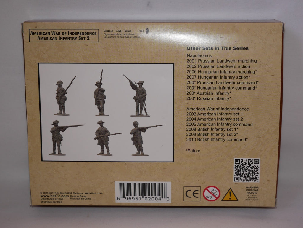 Hat Industrie 1:56 American War Of Independence American Infantry Set 2 - 2004