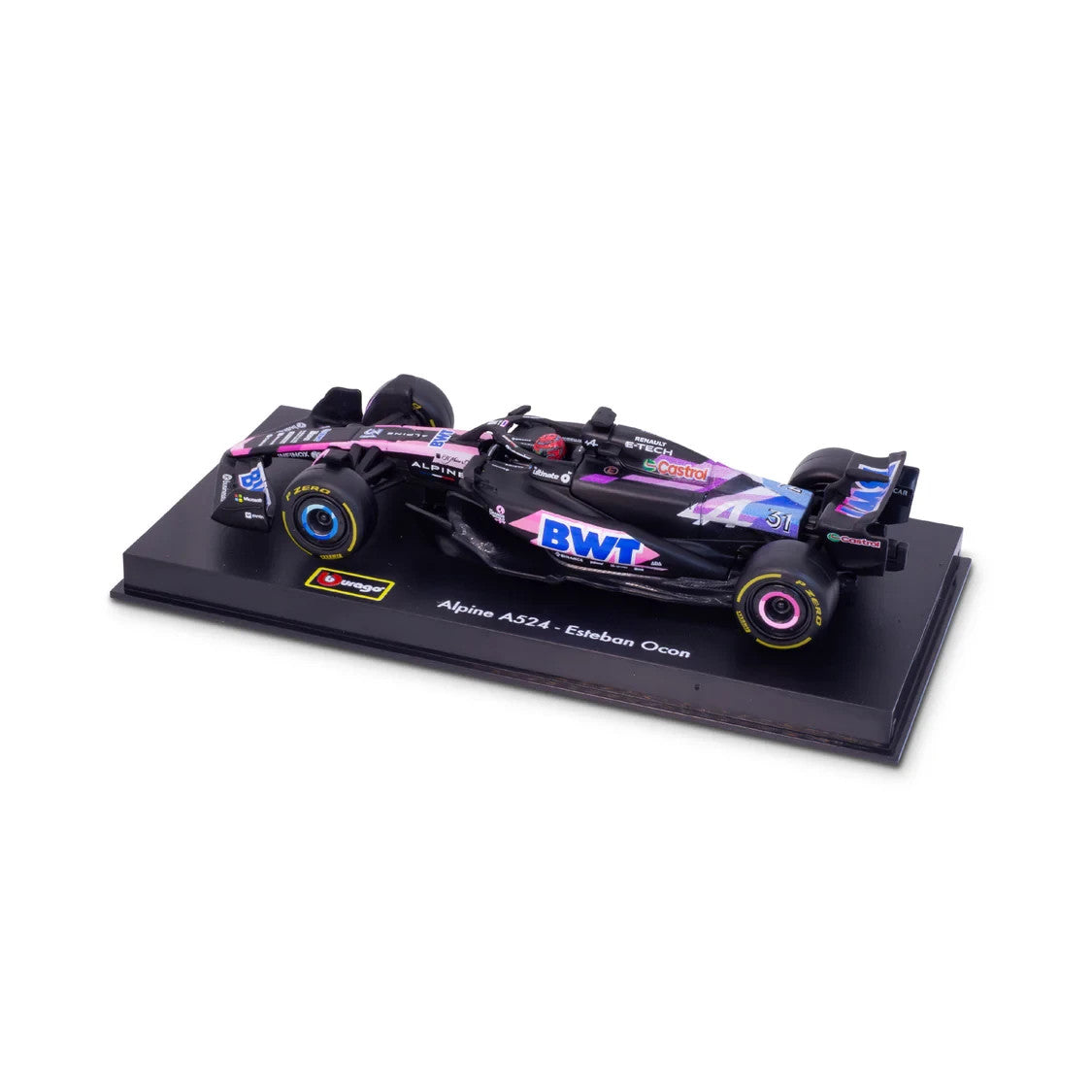 Burago 1:43 Scale BWT Alpine F1 Team A524 2024 No.31 Esteban Ocon - #18-38220O