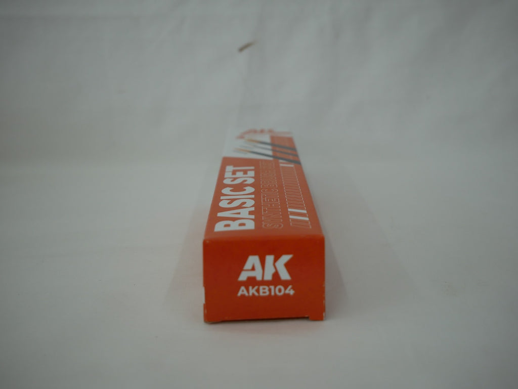 AK Interactive Basic Synthetic Hair 3 Piece Miniature Painting Brush Set - AKB104
